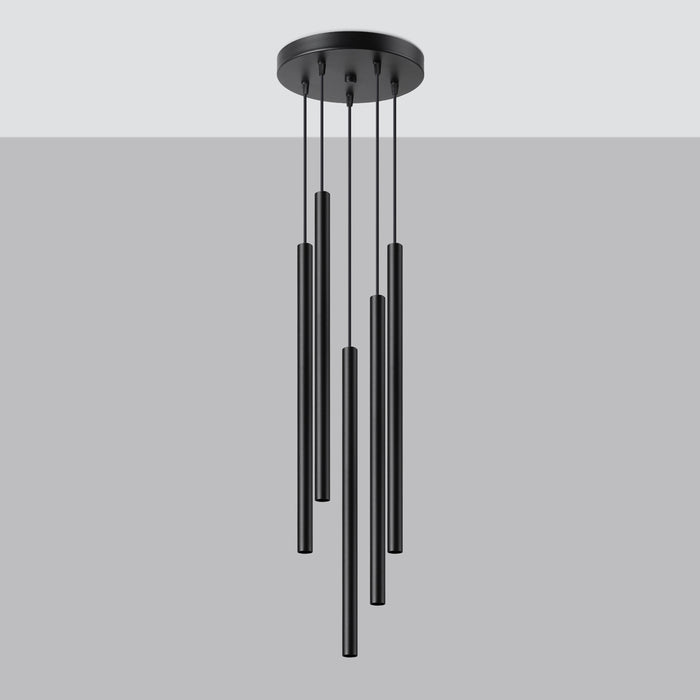 SOLLUX SL.1176 PASTELO Lámpara Colgante G9 Negro