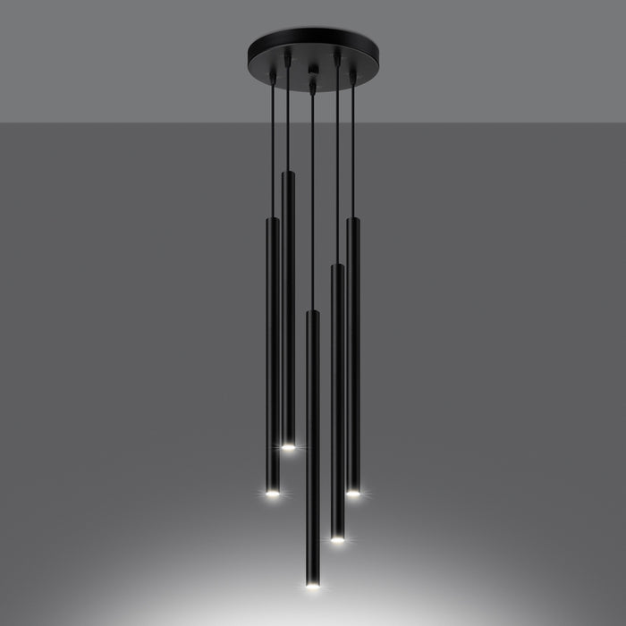 SOLLUX SL.1176 PASTELO Lámpara Colgante G9 Negro