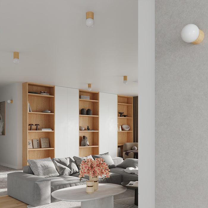 SOLLUX SL.1190 BOOMO Lámpara de Techo G9 Madera Natural