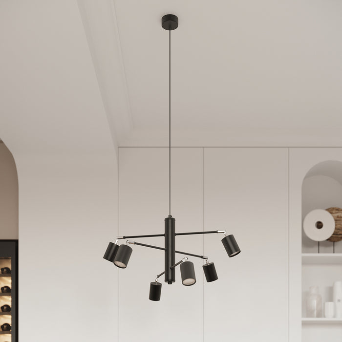 SOLLUX SL.1207 LEMMI Lámpara de Araña GU10 Negro
