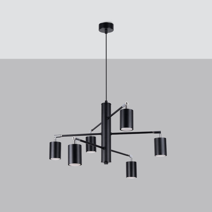 SOLLUX SL.1207 LEMMI Lámpara de Araña GU10 Negro