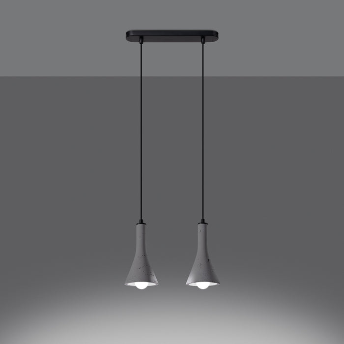 SOLLUX SL.1224 REA Lámpara Colgante E14 Gris