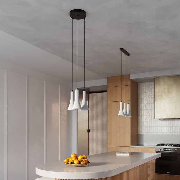 SOLLUX SL.1226 REA Lámpara Colgante E14 Gris
