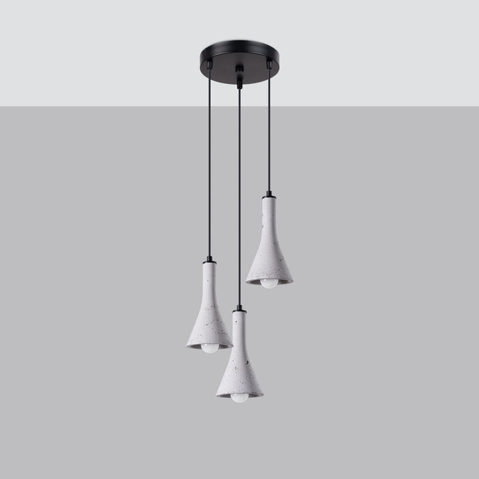 SOLLUX SL.1226 REA Lámpara Colgante E14 Gris