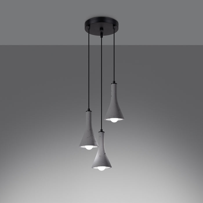 SOLLUX SL.1226 REA Lámpara Colgante E14 Gris