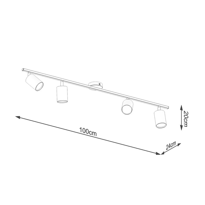 SOLLUX SL.1227 LEMMI Lámpara de Techo GU10 Blanco