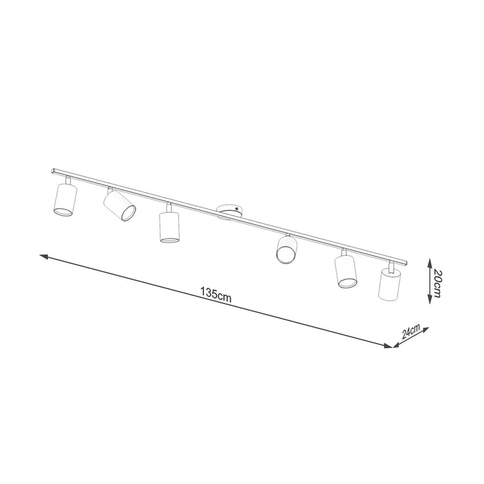 SOLLUX SL.1228 LEMMI Lámpara de Techo GU10 Blanco