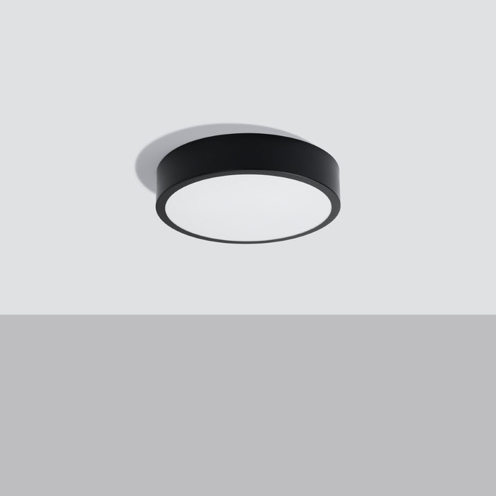 SOLLUX SL.1242 ONYX Plafón 30 Negro LED 3000K