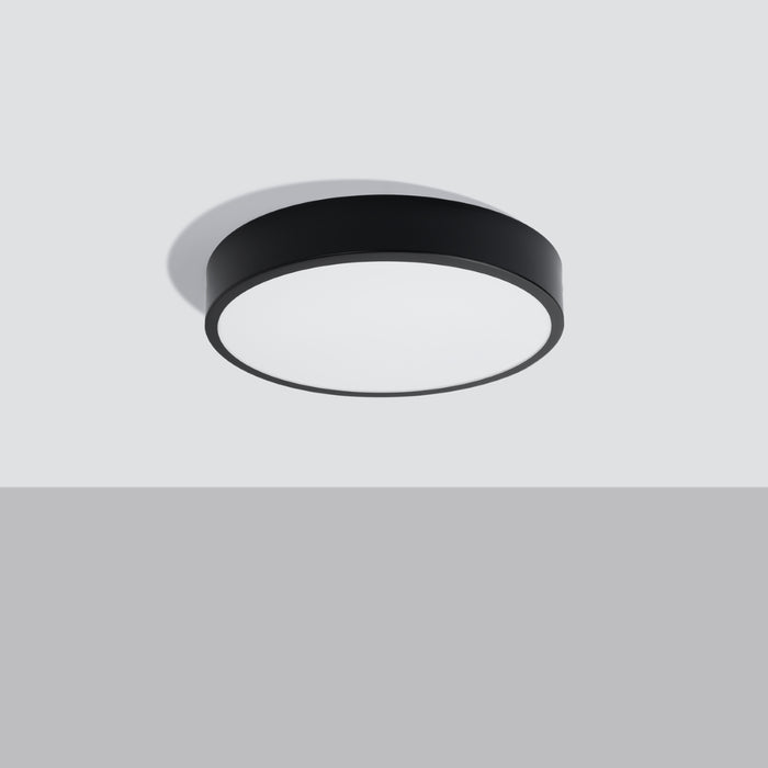 SOLLUX SL.1244 ONYX Plafón 40 Negro LED 3000K