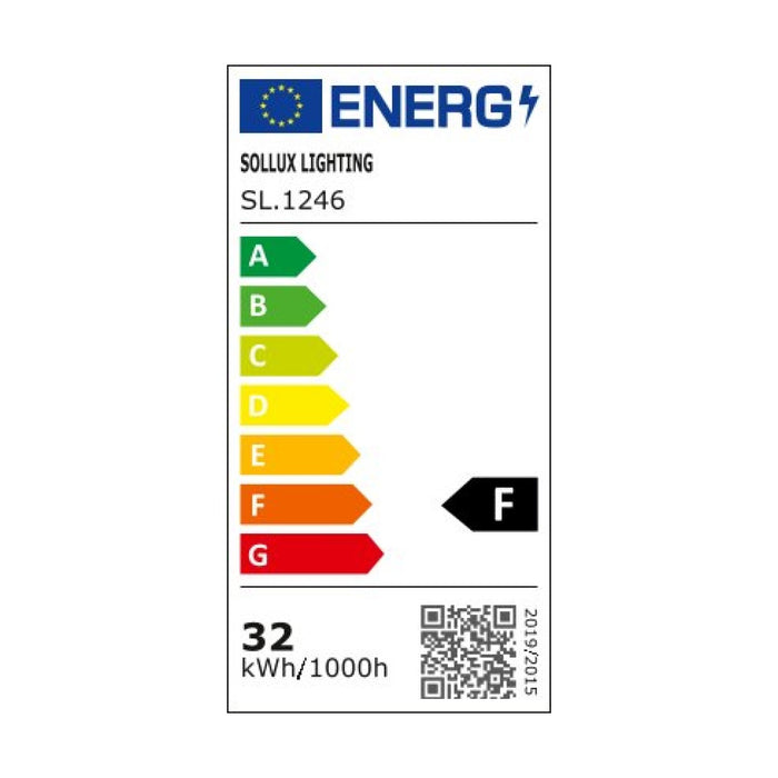 SOLLUX SL.1246 ONYX Plafón 50 Negro LED 3000K