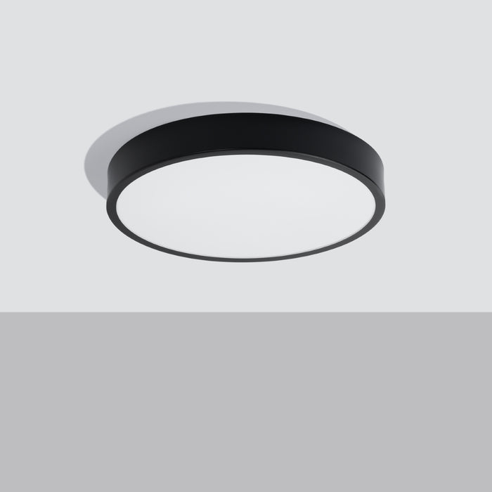 SOLLUX SL.1246 ONYX Plafón 50 Negro LED 3000K