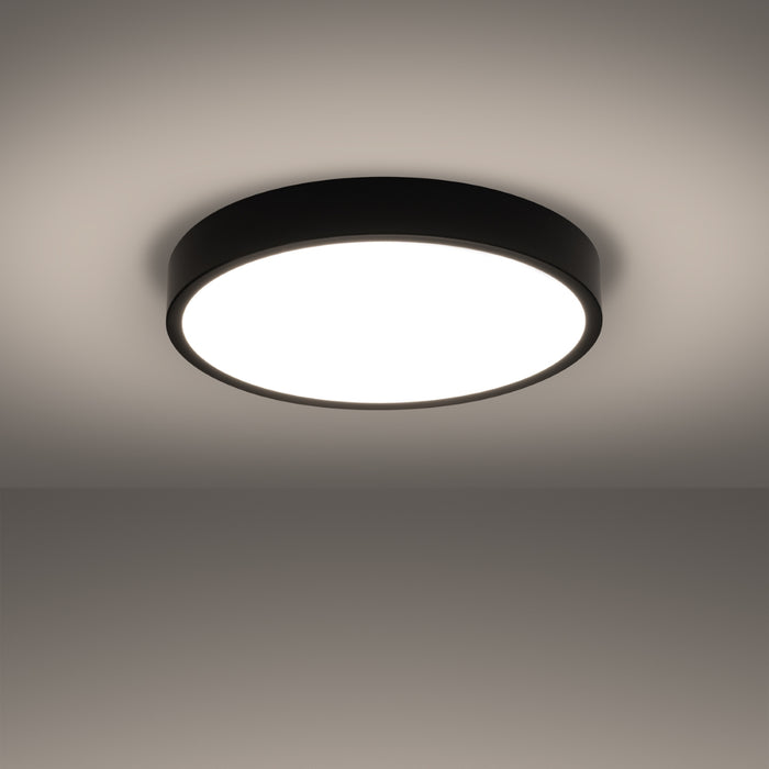 SOLLUX SL.1246 ONYX Plafón 50 Negro LED 3000K