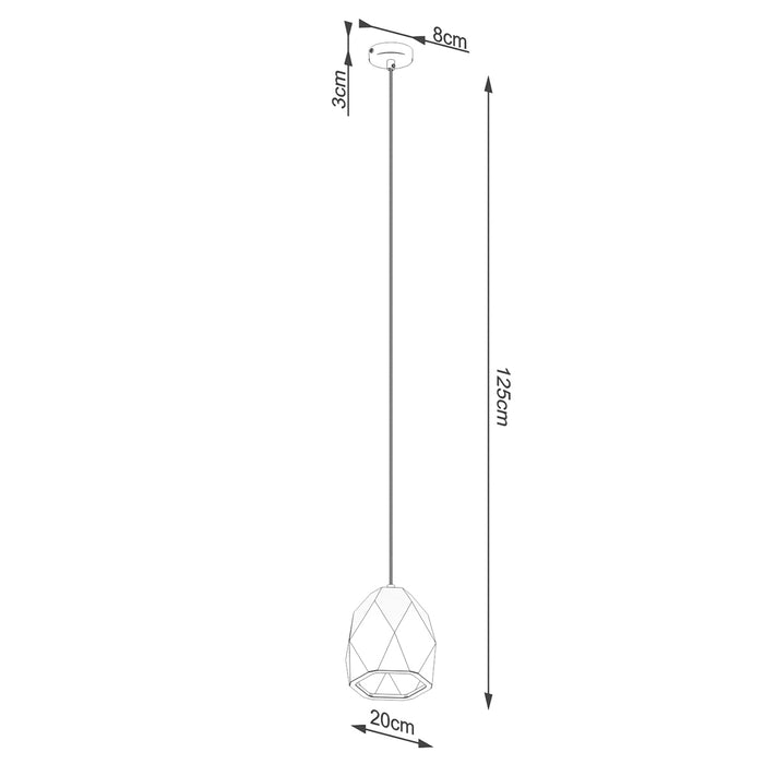 SOLLUX SL.1251 MINT Lámpara Colgante E27 Blanco