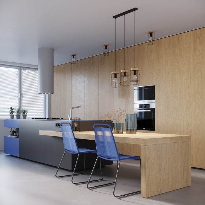 SOLLUX SL.1264 GOTTO Lámpara Colgante E27 Madera Negra