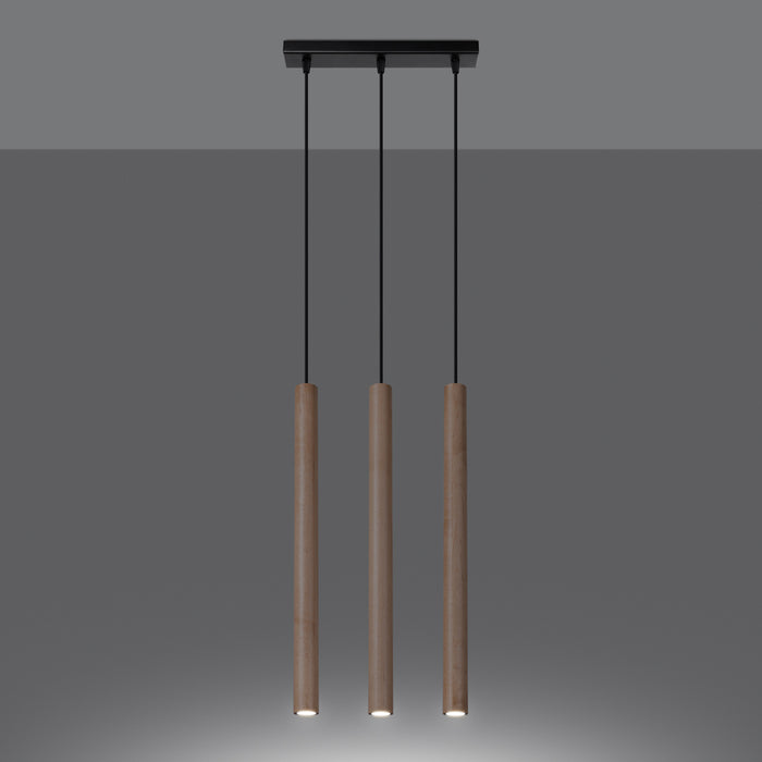 SOLLUX SL.1267 PASTELO Lámpara Colgante G9 Madera