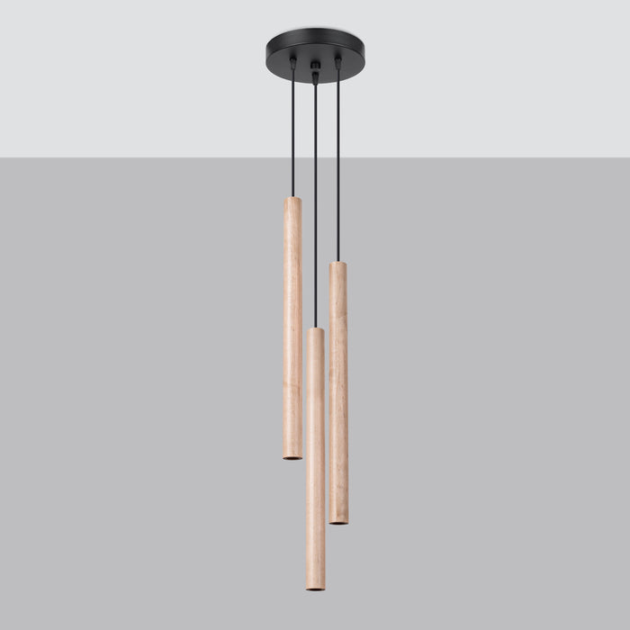 SOLLUX SL.1268 PASTELO Lámpara Colgante G9 Madera