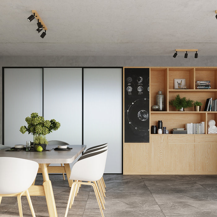SOLLUX SL.1290 VERDO Lámpara de Pared GU10 Madera Negra