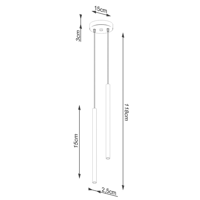 SOLLUX SL.1305 PASTELO Lámpara Colgante G9 Dorado