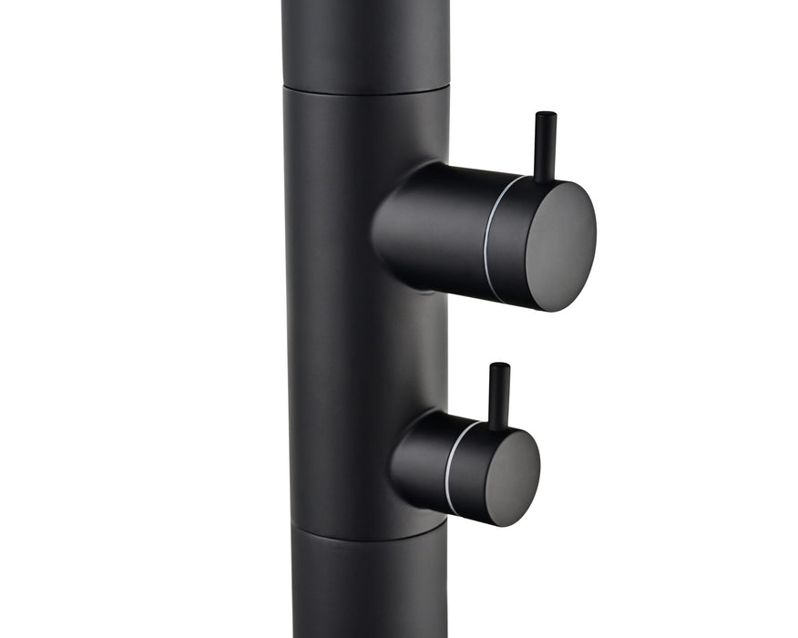 POOLIMEX GPM007/ANG MICHIGAN Grifería De Piscina Acero S.316 Negro Mate