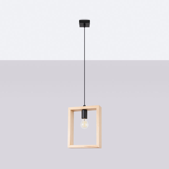 SOLLUX SL.1310 ARIES Lámpara Colgante Madera Natural