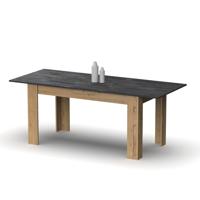 MUEBLES PITARCH Mesa Extensible Roble Gold/Imitación mármol