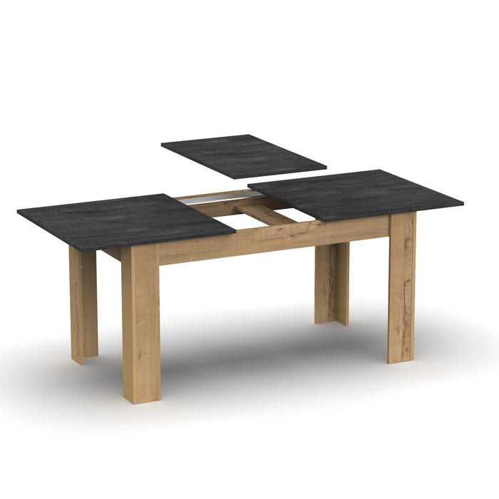 MUEBLES PITARCH Mesa Extensible Roble Gold/Imitación mármol