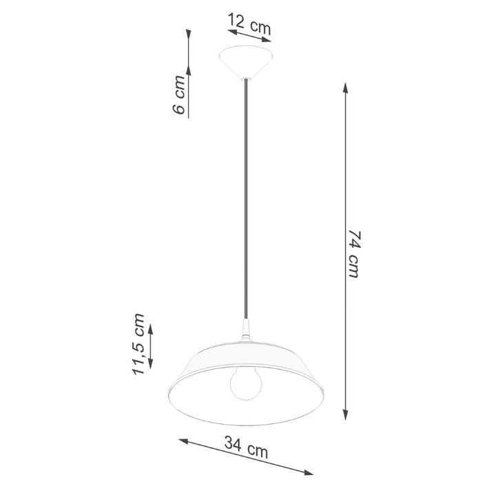 SOLLUX SL.1327 FRIKA Lámpara Colgante Blanco