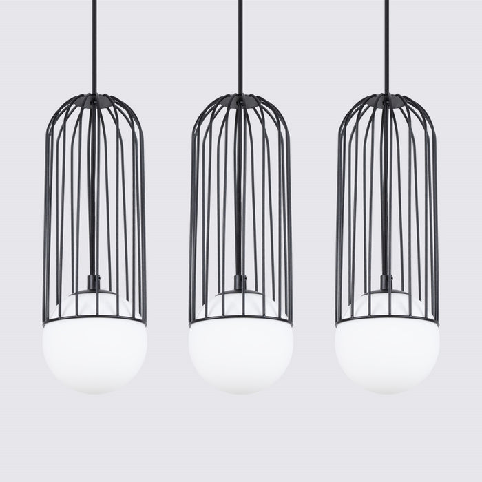 SOLLUX SL.1334 BRINA Lámpara Colgante 3L Negro