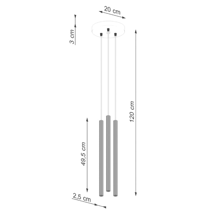 SOLLUX SL.1340 ARCHE Lámpara Colgante 3P Blanco