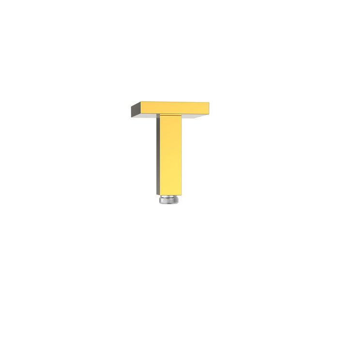 TRES 13452202OR COMPLEMENTOS DE DUCHA Brazo A Techo Color Oro 24K