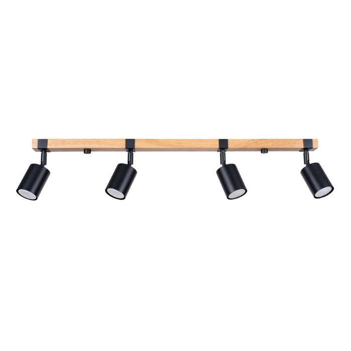 SOLLUX SL.1346 FAGER Lámpara de Techo 4L Negro