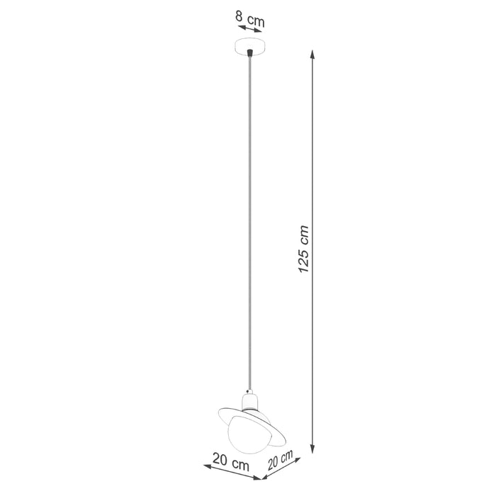 SOLLUX SL.1358 HYPERION Lámpara Colgante 1 Negro