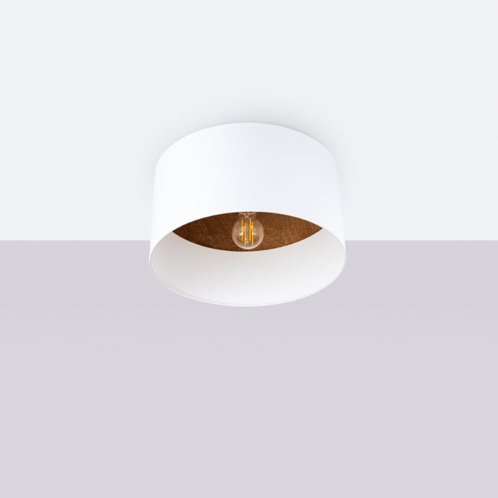 SOLLUX SL.1392 TELESTO Lámpara de Techo Blanco/Marrón Oscuro