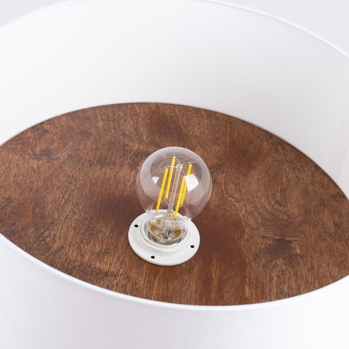 SOLLUX SL.1392 TELESTO Lámpara de Techo Blanco/Marrón Oscuro