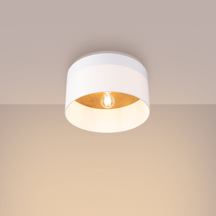 SOLLUX SL.1393 TELESTO Lámpara de Techo Blanco/Marrón Claro