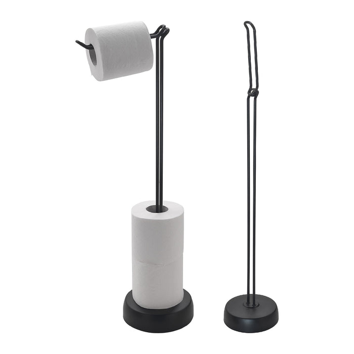 GEDY MU371400000 MINU Toallero y Columna De Pie Negro Mate