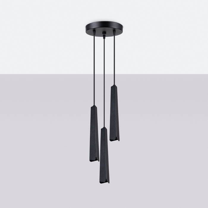 SOLLUX SL.1401 PRYSM Lámpara Colgante 3P Negro