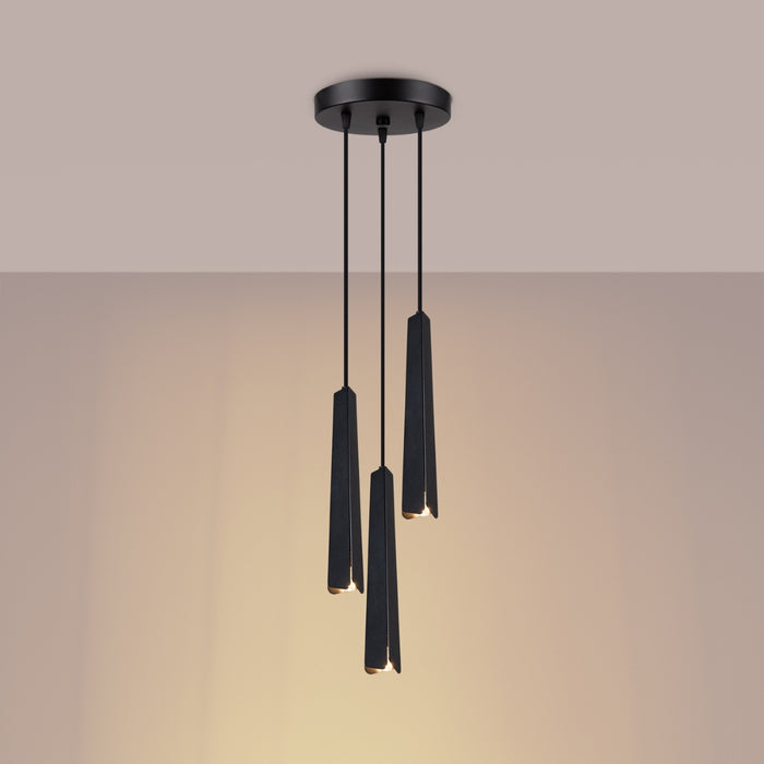SOLLUX SL.1401 PRYSM Lámpara Colgante 3P Negro