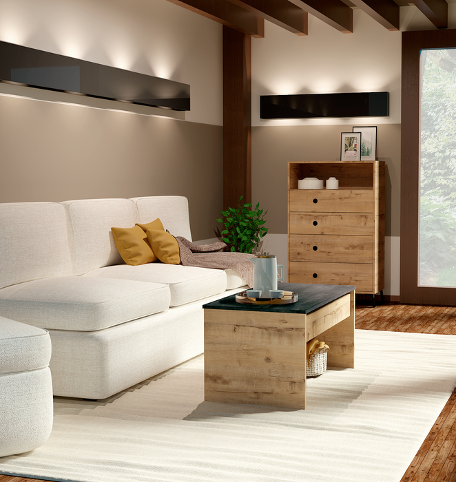 MUEBLES PITARCH Cómoda Camila Roble Gold