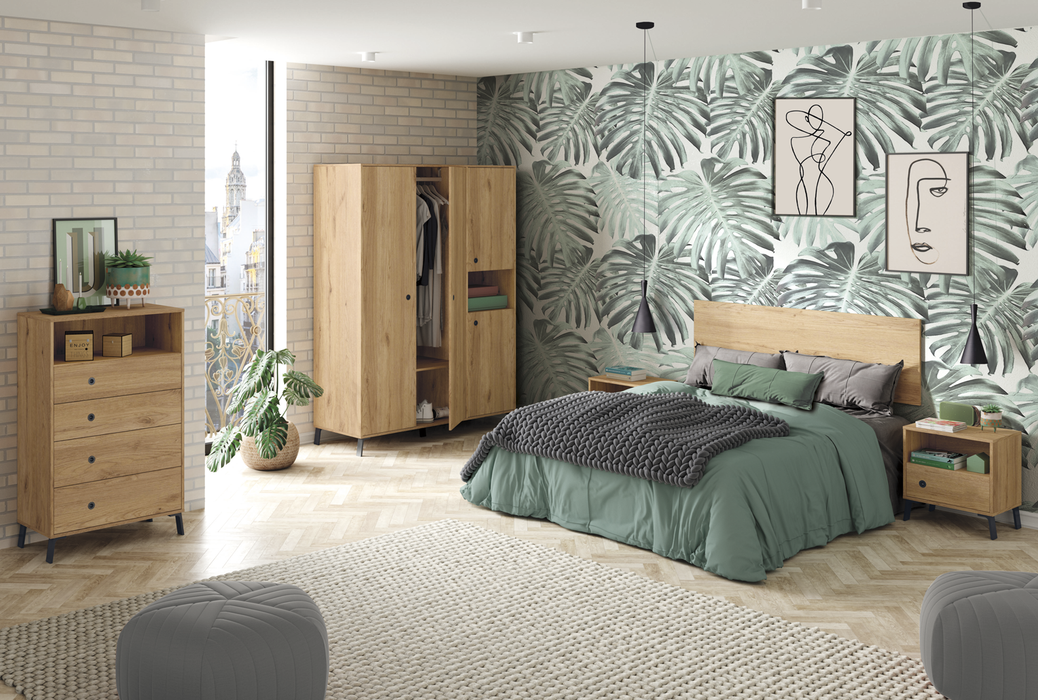 MUEBLES PITARCH Cómoda Camila Roble Gold