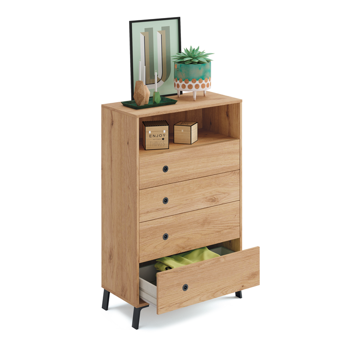 MUEBLES PITARCH Cómoda Camila Roble Gold