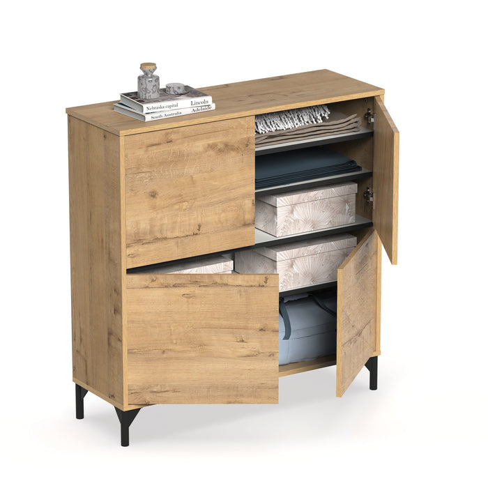 MUEBLES PITARCH Recibidor-zapatero Tokio Roble Gold