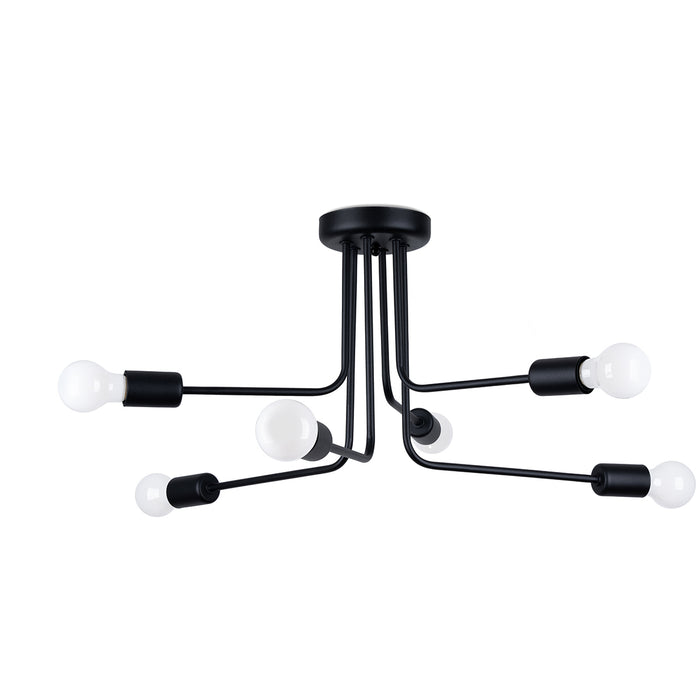 SOLLUX SL.1452 NORAH Lámpara 6 Negro
