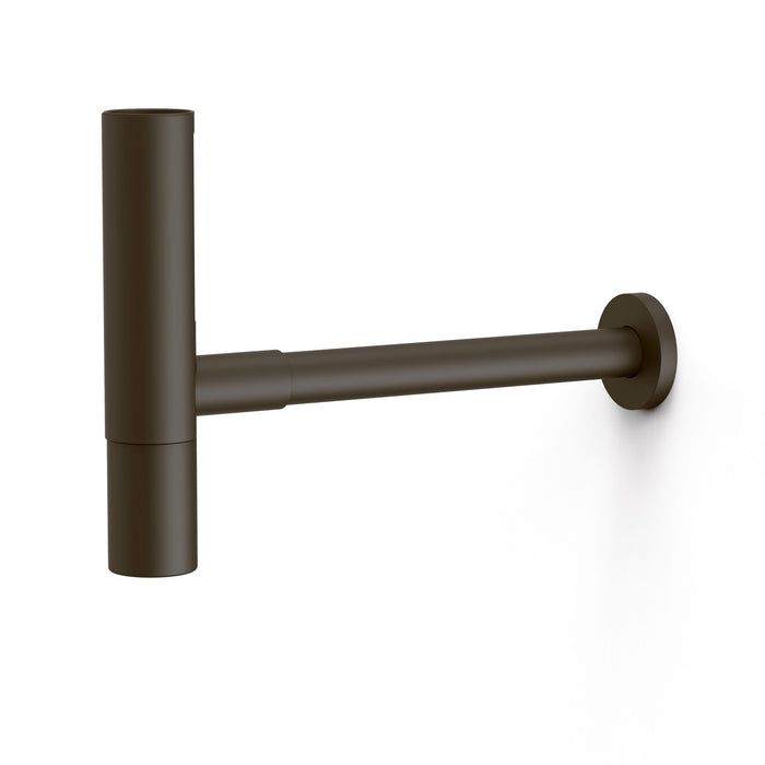 TRES 16110342KMB COMPLEMENTOS DE GRIFERÍA Sifón Telescópico Redondo Inspeccionable con Faldón para Lavabo Color Negro Bronce