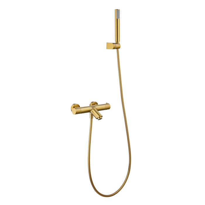 IMEX BTB063-4OC BLESS-PALAU Grifo Termostatico Para Bañera Oro Cepillado