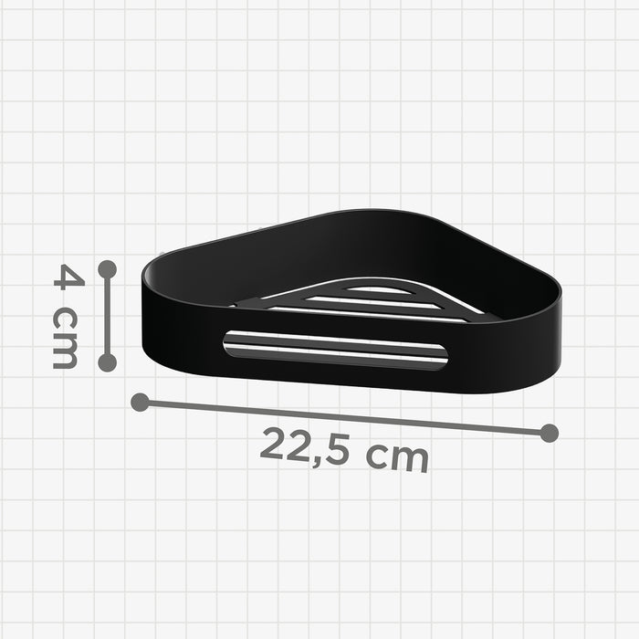 SONIA 176519 JABONERA DUCHA Jabonera Ducha Angular Negro