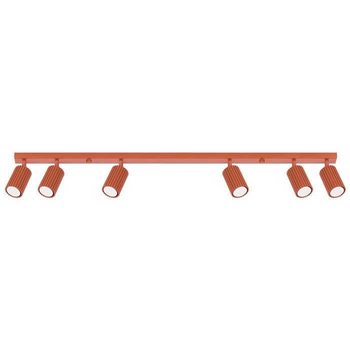 SOLLUX SL.1642 KARBON Lámpara De Techo 6l Rojo Ocre
