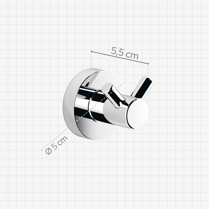 SONIA 181582 ASTRAL Percha Doble Cromo