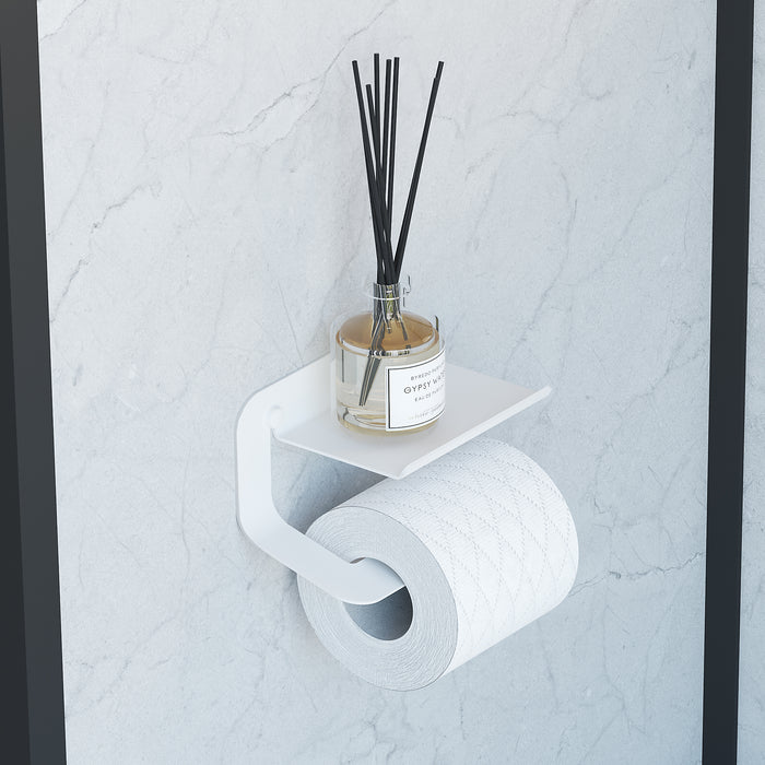 SONIA 184880 QUICK Portarrollos-Repisa Blanco