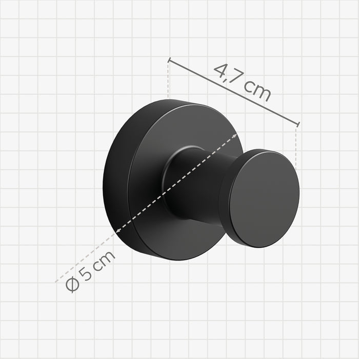 SONIA 185160 ASTRAL Percha Negro Mate
